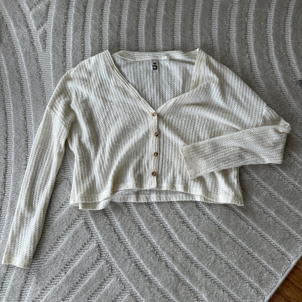 Pacsun Waffle Knit Button-Down